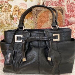 Tignanello Black Leather Shoulder/satchel